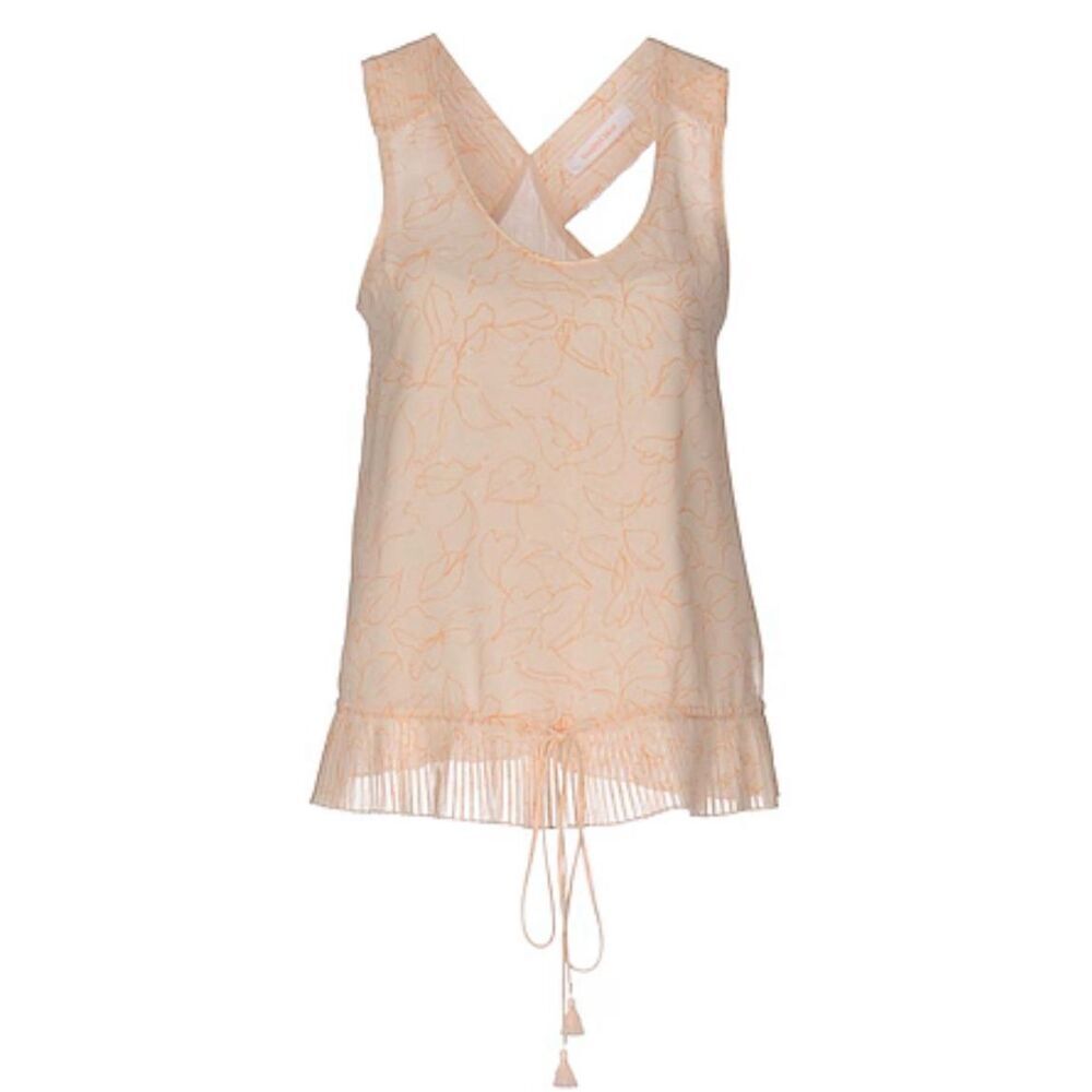 See by Chloe pink crepe top size 8